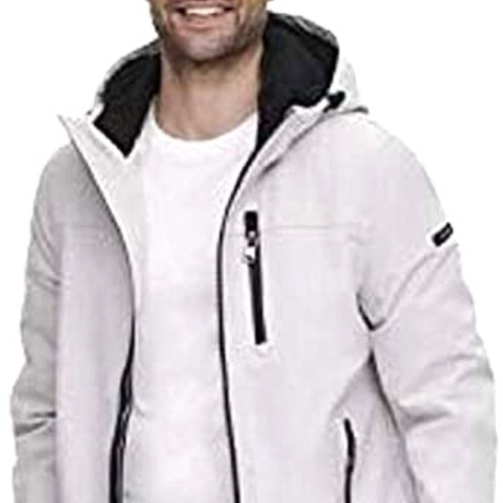 Calvin Klein Men's Sherpa Lined Hooded Jacket ( Small)